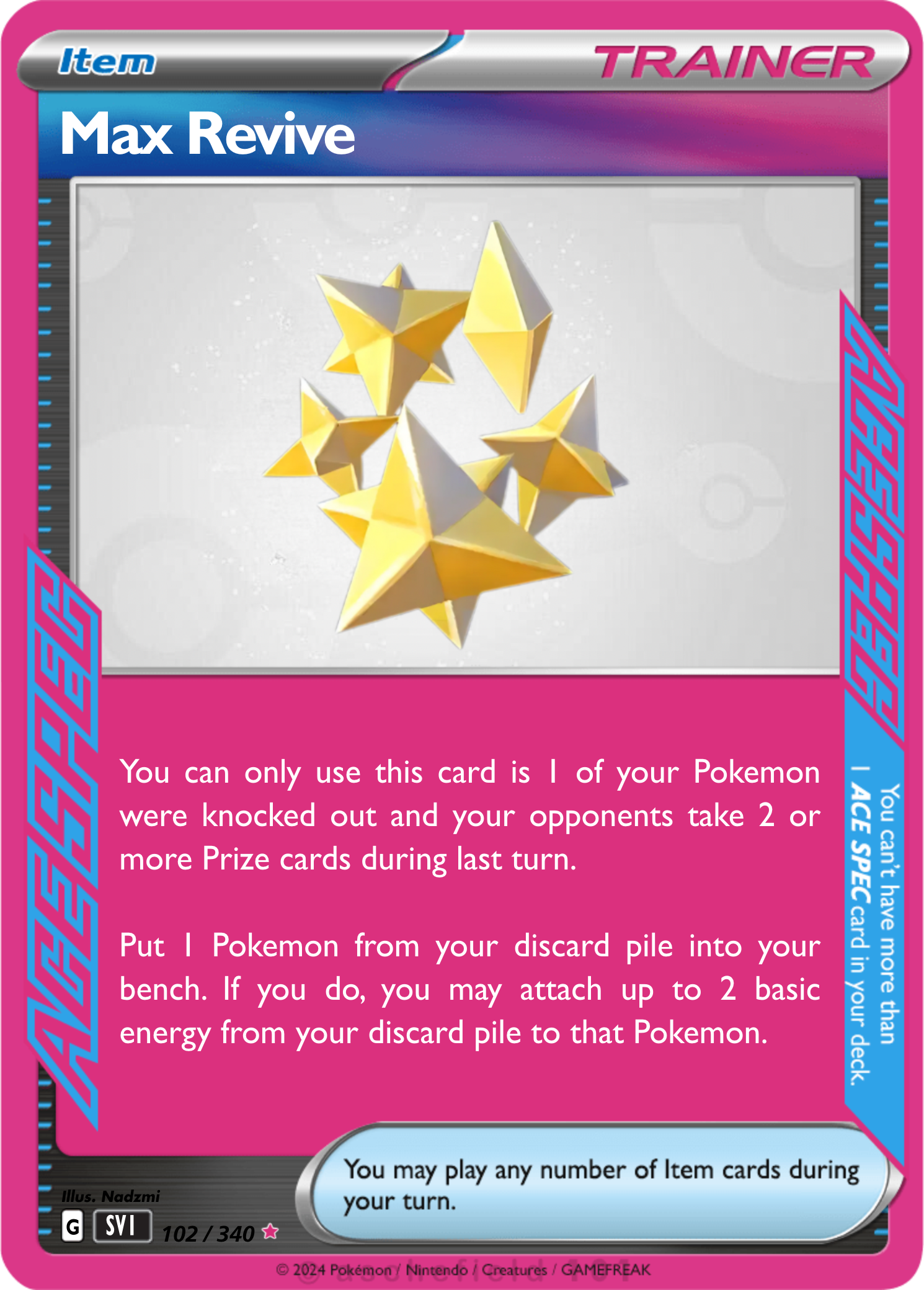 pokemon card revive Revive · Base Set First Edition #89(Shadowless) main image 1