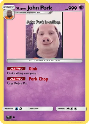 John Pork - Adam7373 | PokeCardMaker.net
