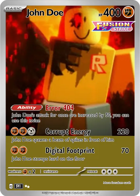 John Doe - ArcticThunder170 | PokeCardMaker.net