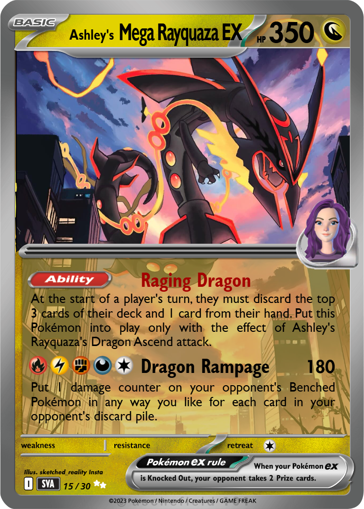 shiny mega rayquaza pokemon card Chinese Pokémon TCG Paldea Metal Magnetic Sticker Set (CN)