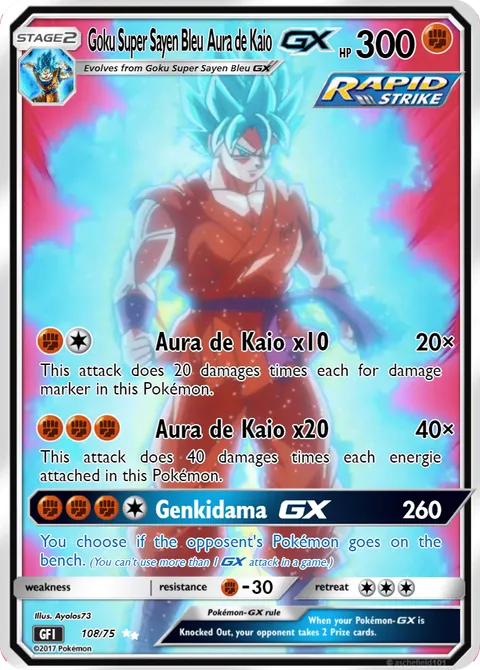 Goku Super Sayen Bleu  Aura de Kaio