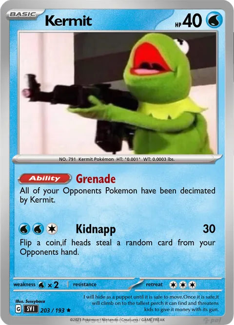Kermit - Chumbucket | PokeCardMaker.net