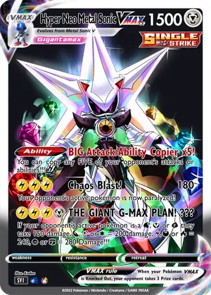 Hyper Neo Metal Sonic - CoolBoyK | PokeCardMaker.net