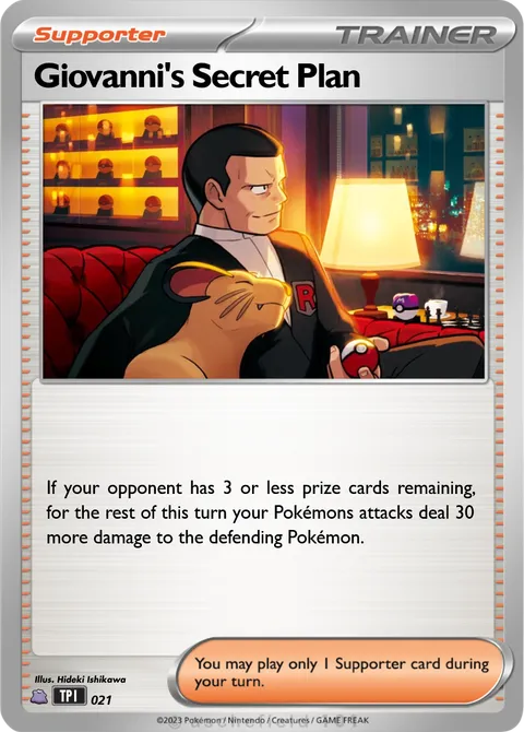 Giovanni's Secret Plan