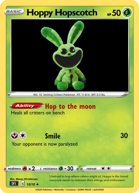 HOPPY is BEST Hoppy Hopscotch - GlitchGamez | PokeCardMaker.net