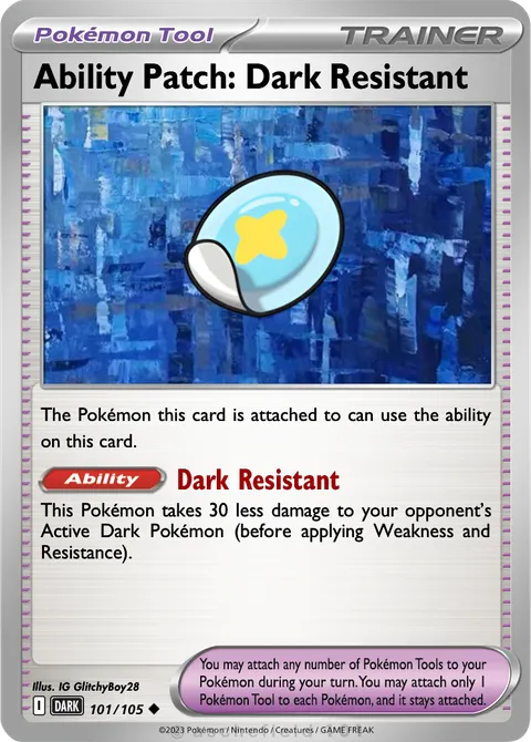 Ability Patch: Dark Resistant