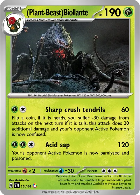 Plant-Beast)Biollante - Godzilla-Fan | PokeCardMaker.net