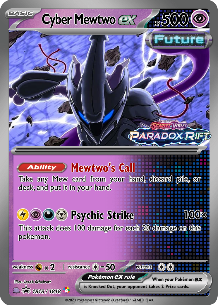 cyber mewtwo z gx pokemon card Galarian Obstagoon TG10/TG30