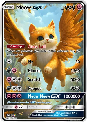 Meow - LuxioShock PokeCardMaker