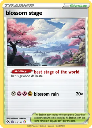 blossom stage - MILLIE-25 | PokeCardMaker.net