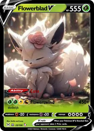 Flowerblad - MILLIE-25 | PokeCardMaker.net