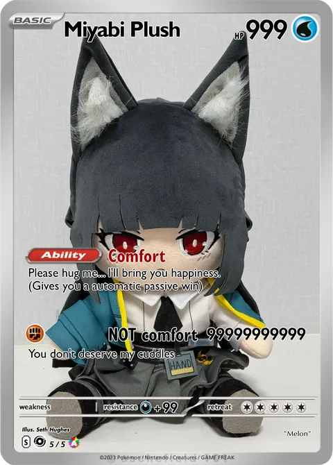 MIYABI.商品 Miyabi Plush - MRsirtopomhat | PokeCardMaker.net