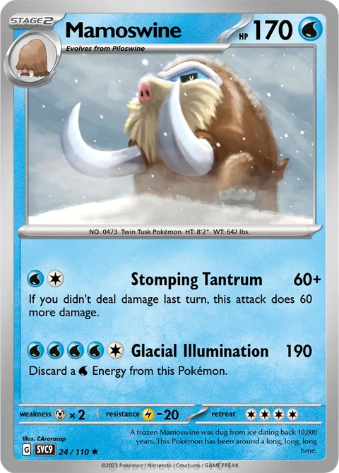 Mamoswine - MegaAmpharostheDragon | PokeCardMaker.net