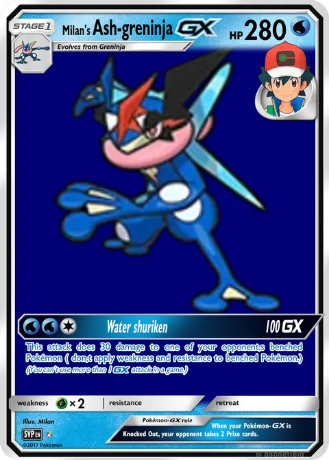 Ash-greninja - Milanalpha | PokeCardMaker.net