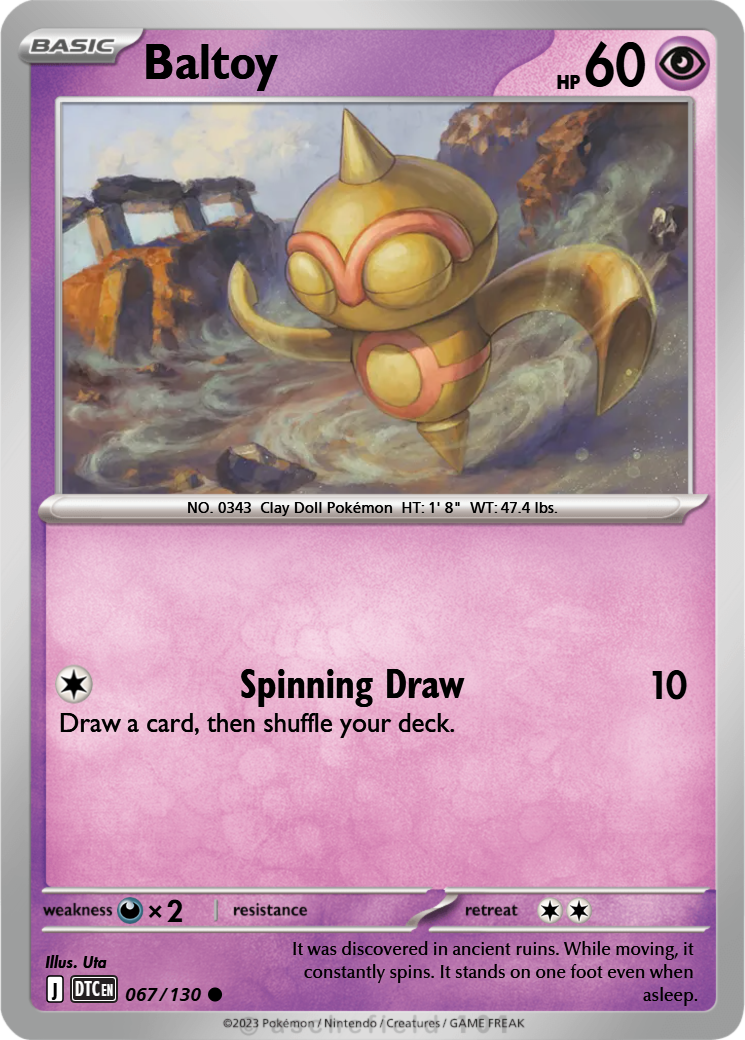 pokemon baltoy card Baltoy 52/101 - Ex Hidden Legends