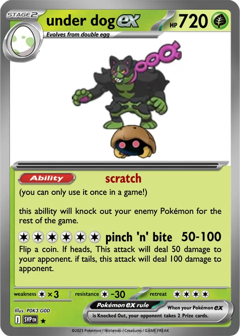 under dog - P0K3G0D | PokeCardMaker.net