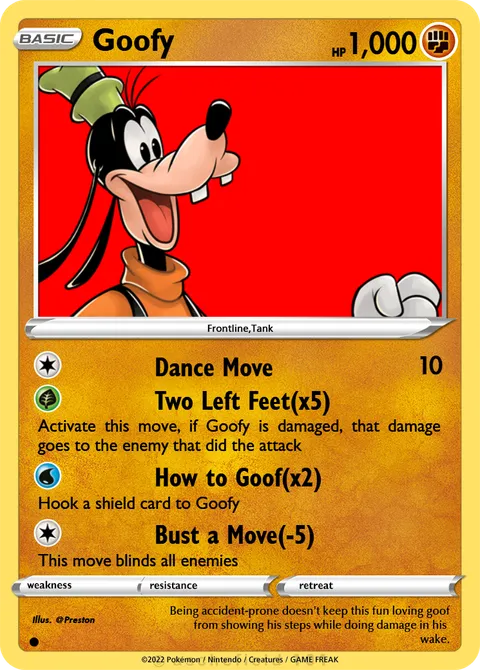 Goofy - PrestonTheSooza | PokeCardMaker.net