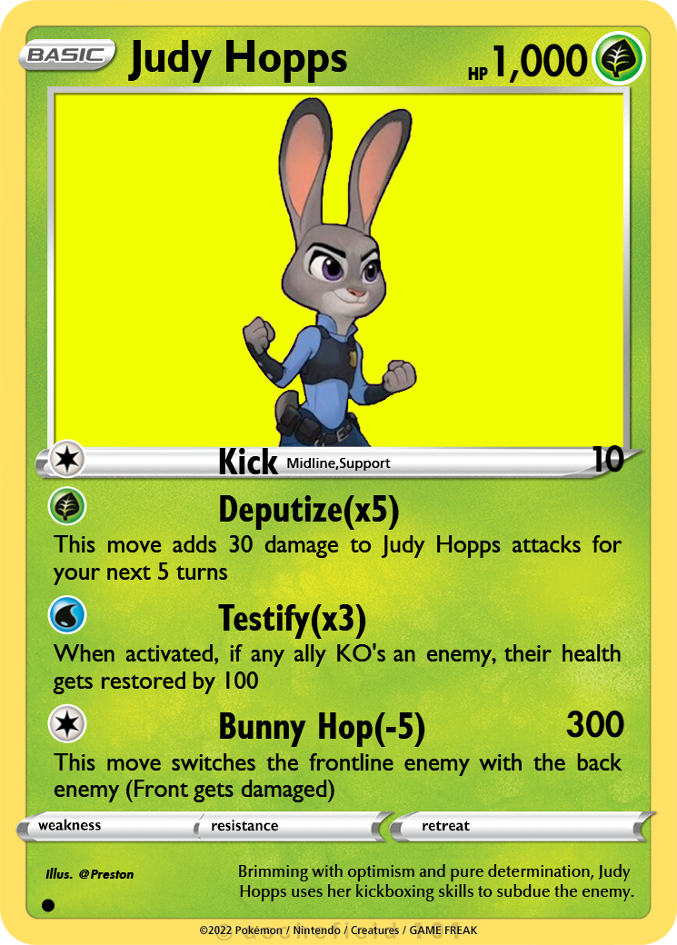 HOPPS hopps ホップス　8.0 Judy Hopps - PrestonTheSooza
