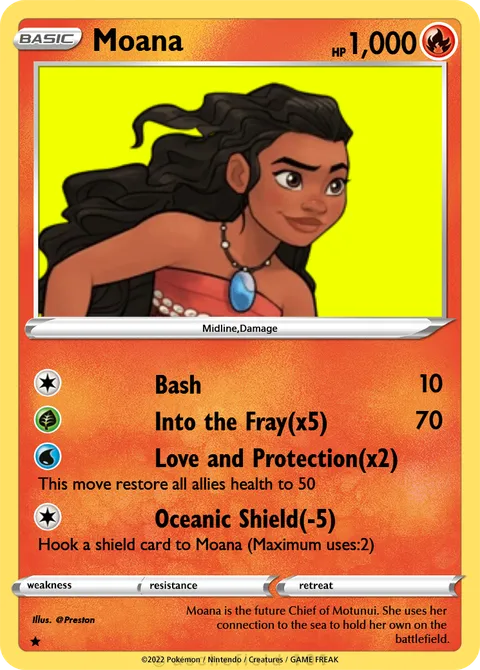 その他 Moana Moana - PrestonTheSooza | PokeCardMaker.net