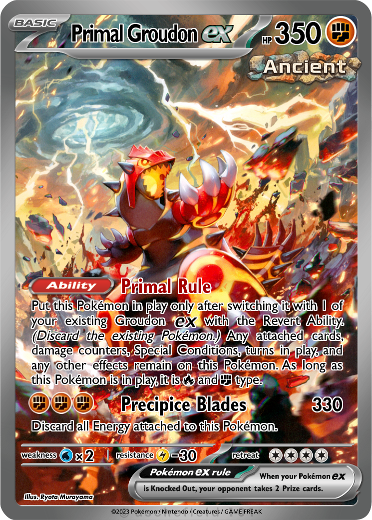 pokemon tcg prismatic evolution card list Groudon 14/106 - ex Emerald main image 1