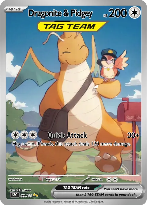 Dragonite & Pidgey