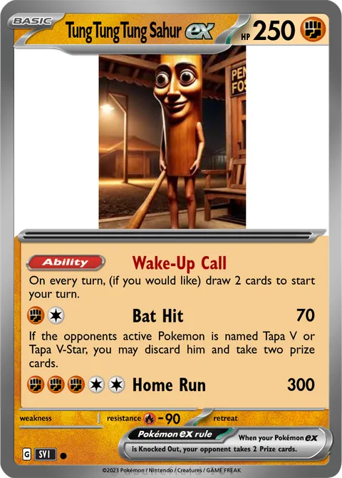 Tung Tung Tung Sahur - STARSTRIKE623 | PokeCardMaker.net