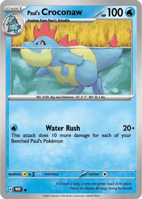 Croconaw - Spnja | PokeCardMaker.net