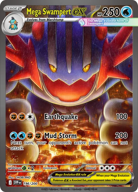 mega swampert ex pokemon card Amazon.com: Pokemon M Swampert EX XY87 Mega Swampert EX Oversized Jumbo Card  XY 87 : Toys & Games main image 1