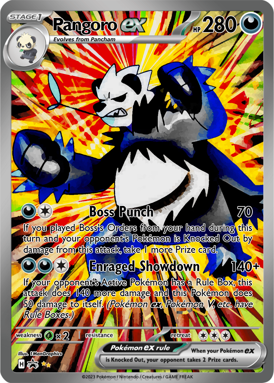 how rare is pangoro pokemon card POKEMON XY FURIOUS FISTS - PANGORO 68/111 RARE main image 0