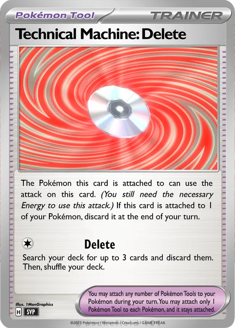 Technical Machine: Delete