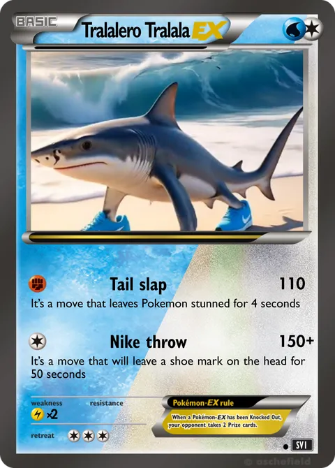 Tralalero Tralala - Thanos230OGANG | PokeCardMaker.net