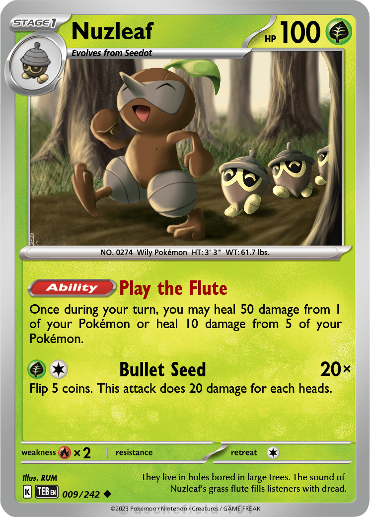 nuzleaf pokemon card Nuzleaf EX Deoxy NM, 43/107 Pokemon Card main image 0