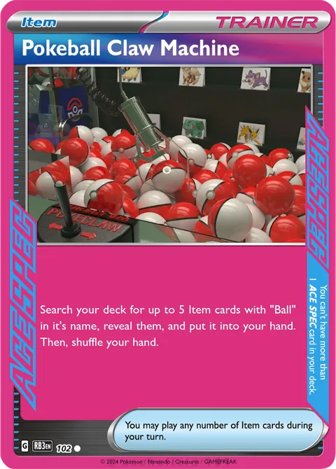 Pokeball Claw Machine
