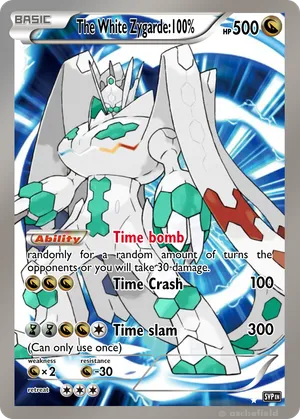 The White Zygarde:100% - Vorgishmorg | PokeCardMaker.net