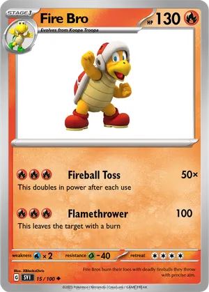 Fire Bro - XBlocksChris | PokeCardMaker.net