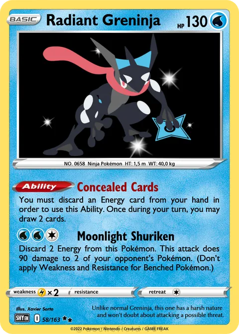 Radiant Greninja - XaviX | PokeCardMaker.net