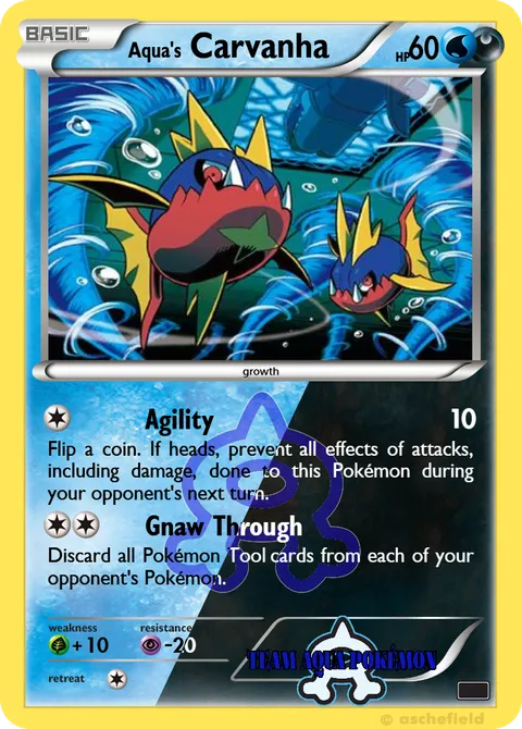 ==Aqua's== Carvanha