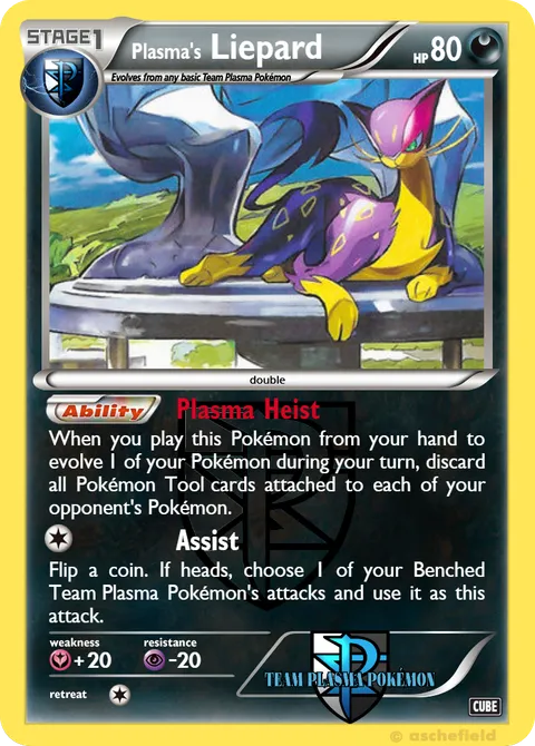 ==Plasma's== Liepard