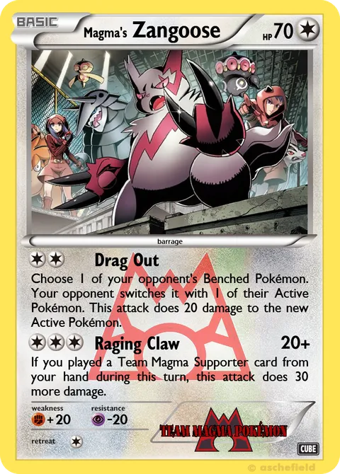 ==Magma's== Zangoose