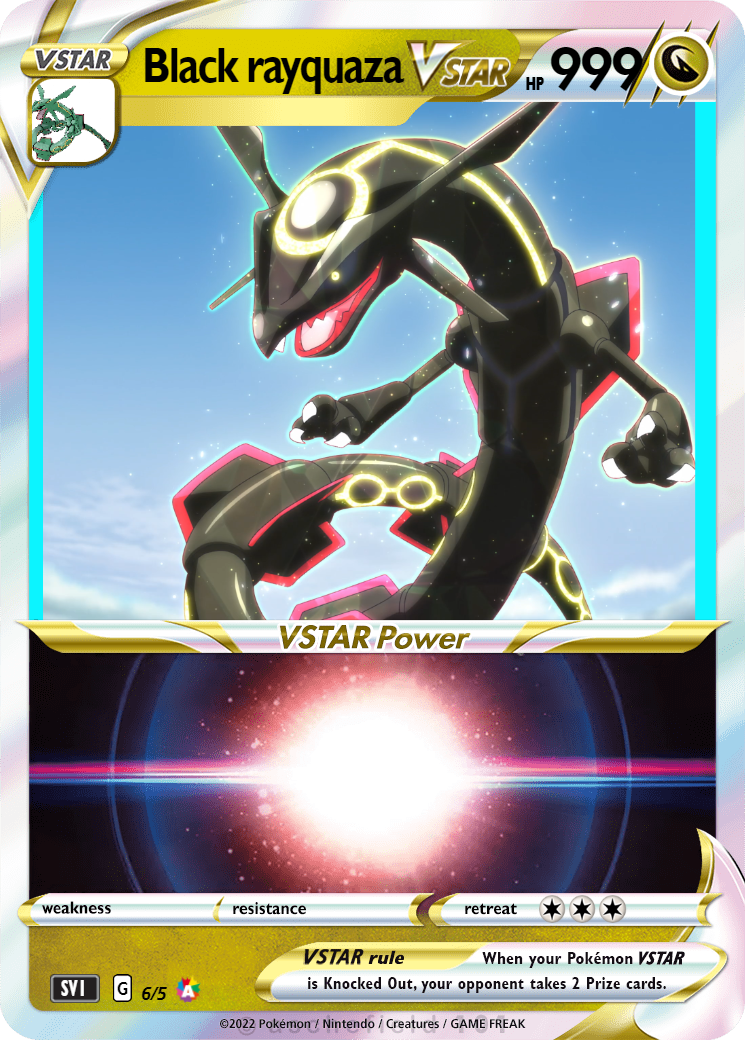 black rayquaza pokemon card Pokemon TCG main image 0