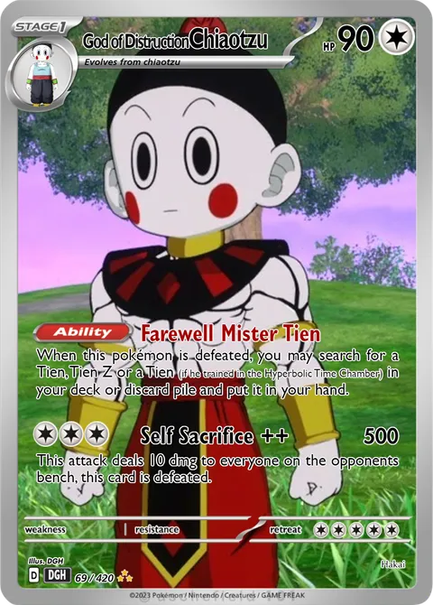 ==God of Distruction==Chiaotzu