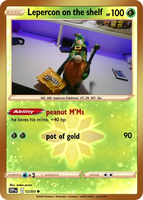 Lepercon on the shelf