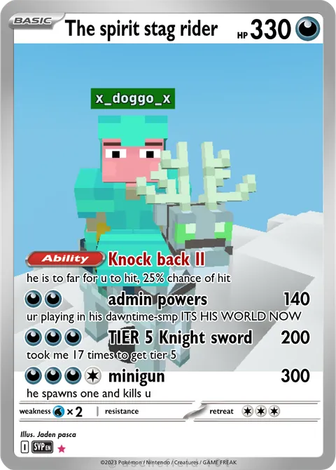 The spirit stag rider