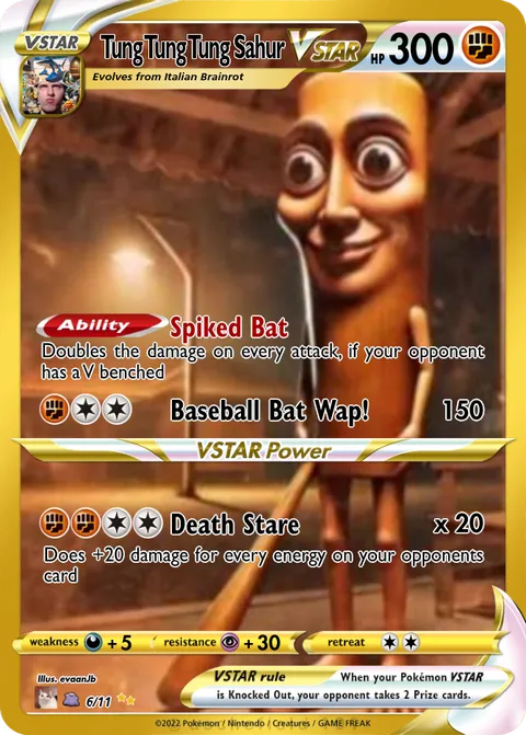 Tung Tung Tung Sahur - evaanJb | PokeCardMaker.net