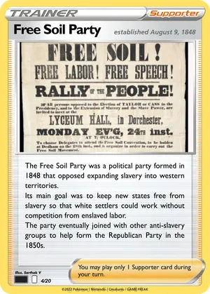 Free Soil Party - fr123 | PokeCardMaker.net