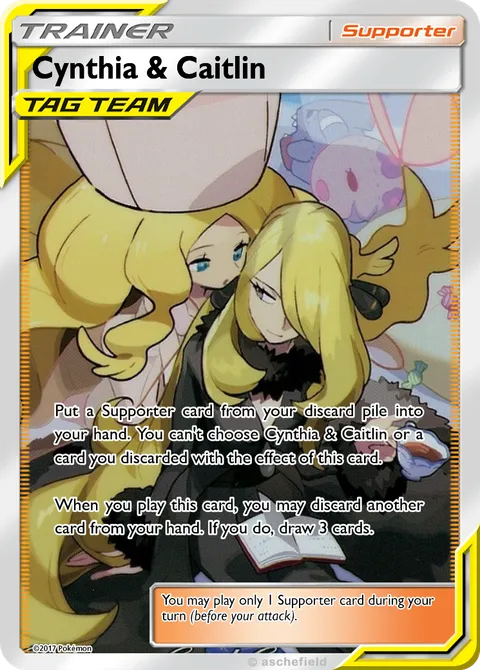 t*7様 ポケモンカード TAG TEAM Cynthia & Caitlin t*7様 ポケモン
