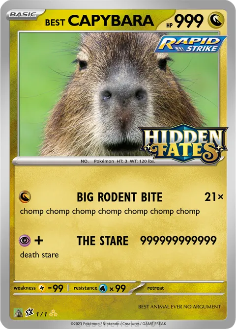KAPIBARA CAPYBARA - moosejoe4 | PokeCardMaker.net
