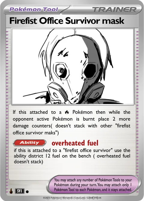 Firefist Office Survivor mask