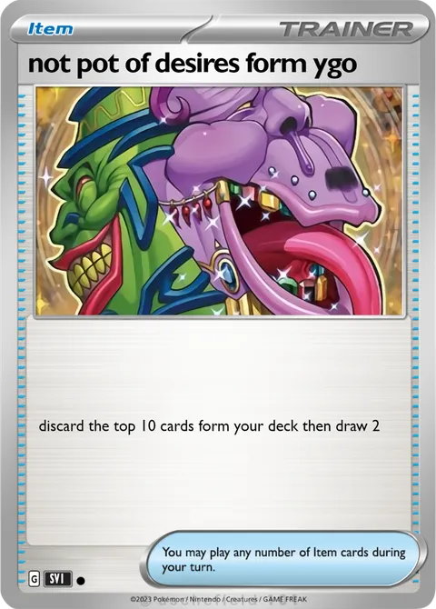 not pot of desires form ygo