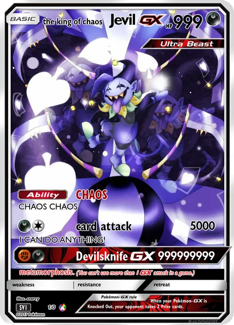 Jevil - scarvy | PokeCardMaker.net